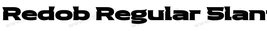 Redob Regular Slant字体转换